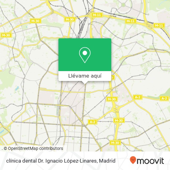 Mapa clínica dental Dr. Ignacio López-Linares