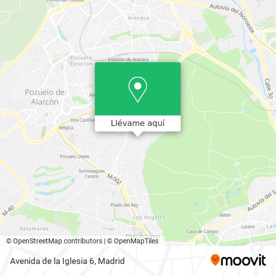 Mapa Avenida de la Iglesia 6