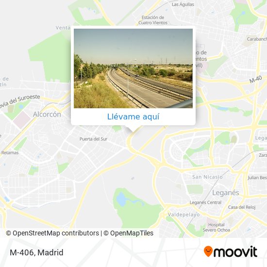 Cómo llegar a M-406 en Leganés en Autobús, Tren o Tren ligero?
