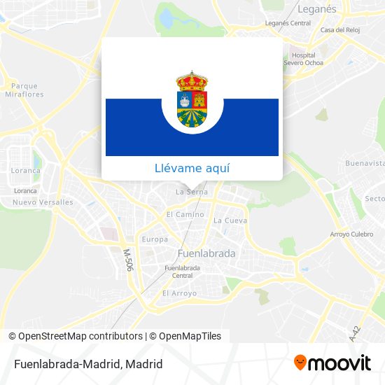 Mapa Fuenlabrada-Madrid