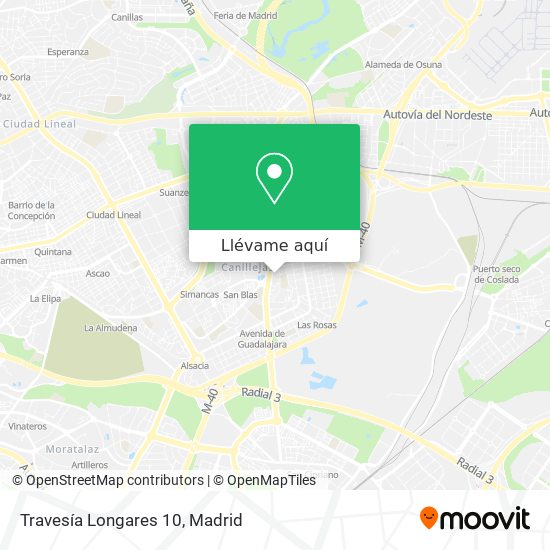 Mapa Travesía Longares 10
