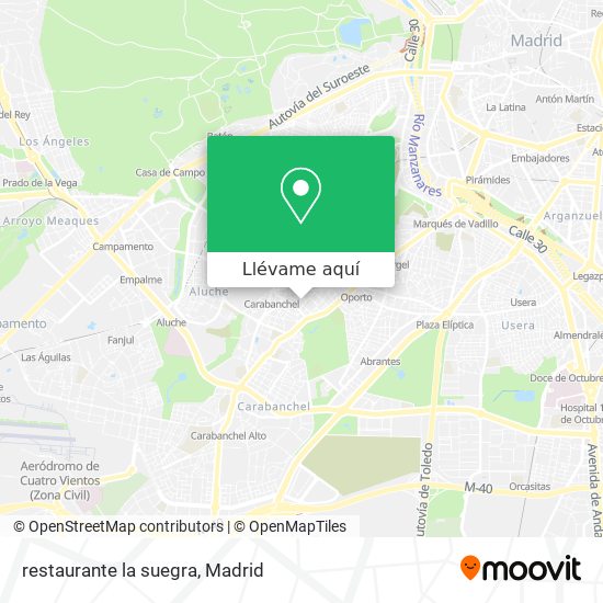 Mapa restaurante la suegra
