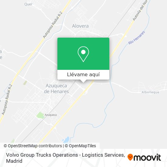 Mapa Volvo Group Trucks Operations - Logistics Services