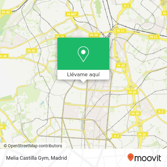 Mapa Melia Castilla Gym