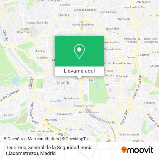 Mapa Tesoreria General de la Seguridad Social (Jacometrezo)