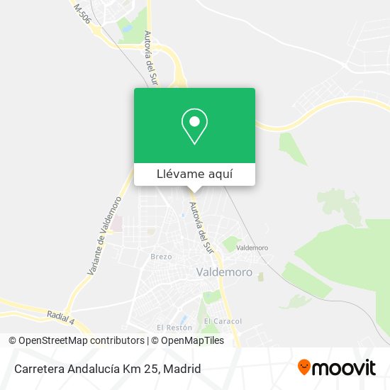 Mapa Carretera Andalucía Km 25