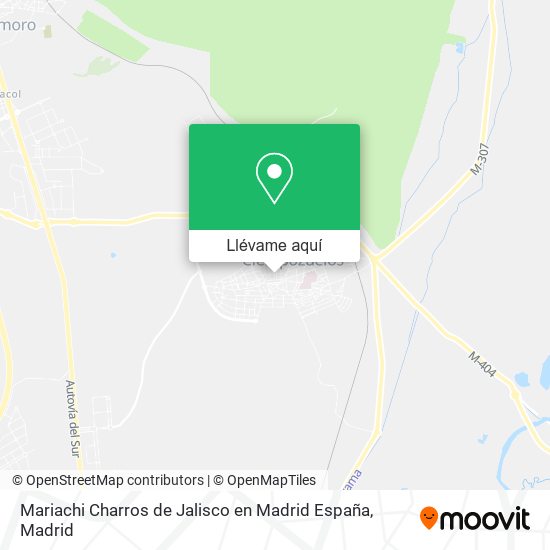 Mapa Mariachi Charros de Jalisco en Madrid España