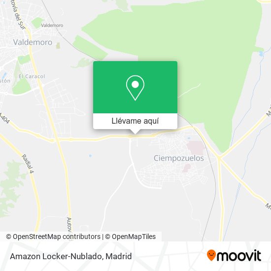 Mapa Amazon Locker-Nublado