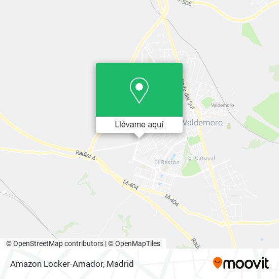Mapa Amazon Locker-Amador