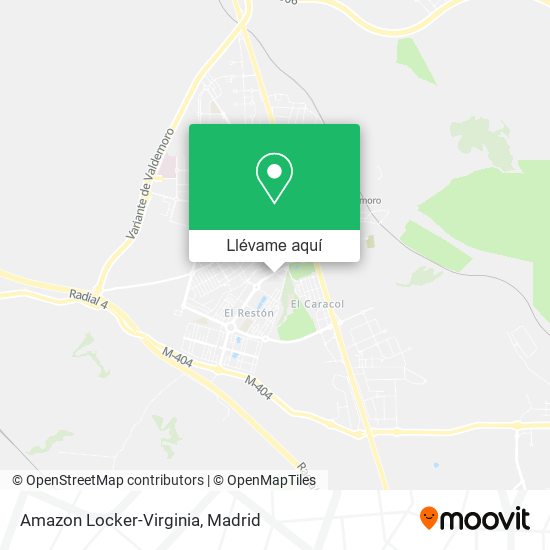 Mapa Amazon Locker-Virginia