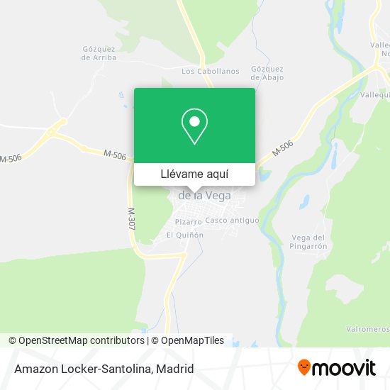 Mapa Amazon Locker-Santolina