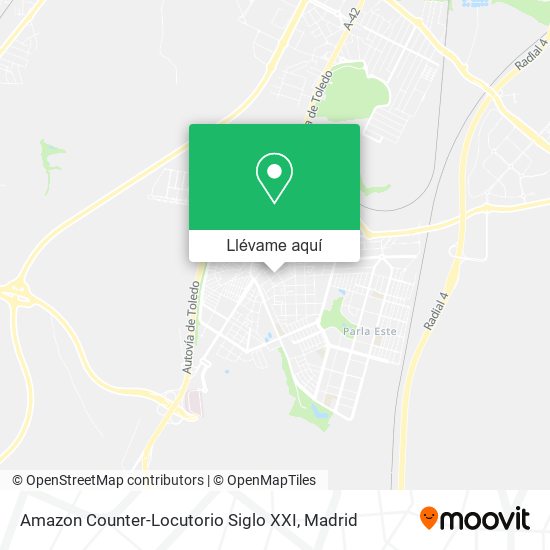 Mapa Amazon Counter-Locutorio Siglo XXI