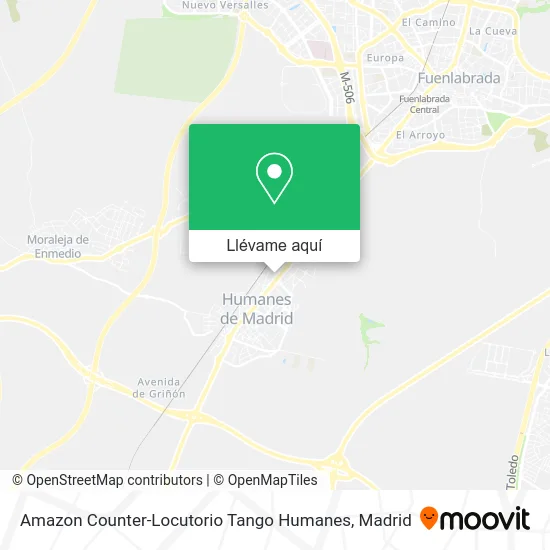 Mapa Amazon Counter-Locutorio Tango Humanes