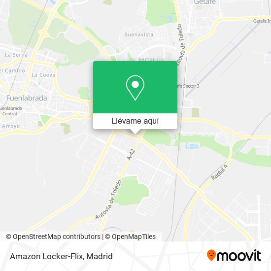 Mapa Amazon Locker-Flix