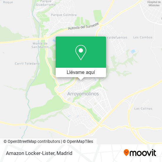 Mapa Amazon Locker-Lister