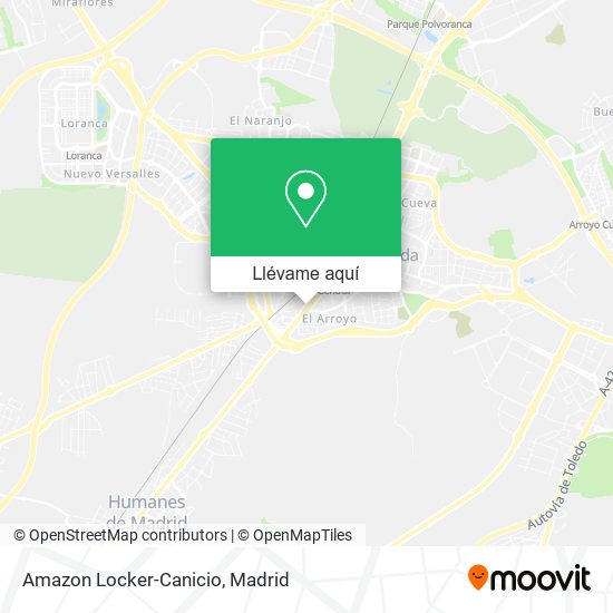 Mapa Amazon Locker-Canicio