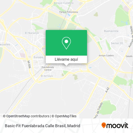 Mapa Basic-Fit Fuenlabrada Calle Brasil