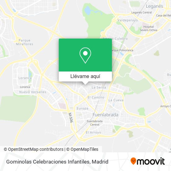 Mapa Gominolas Celebraciones Infantiles