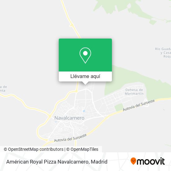 Mapa Américan Royal Pizza Navalcarnero