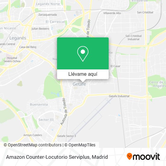 Mapa Amazon Counter-Locutorio Serviplus