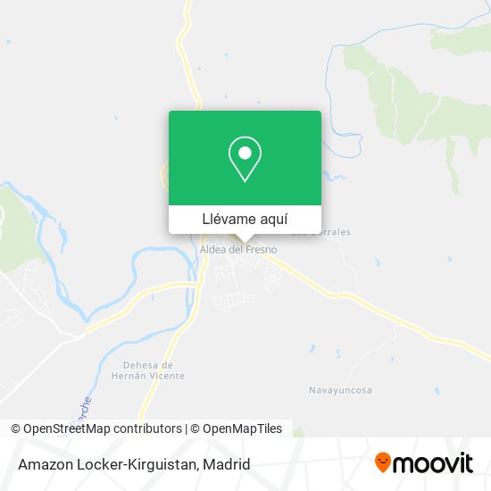 Mapa Amazon Locker-Kirguistan