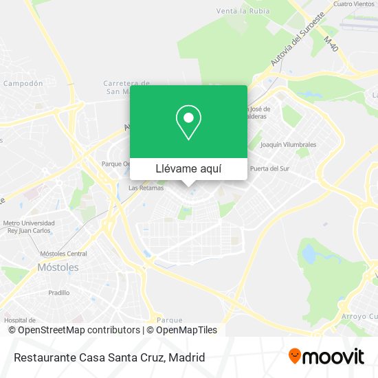 Mapa Restaurante Casa Santa Cruz