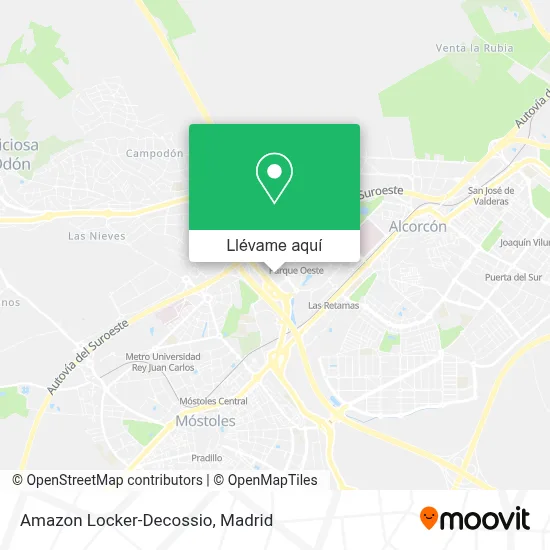 Mapa Amazon Locker-Decossio