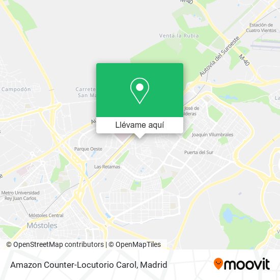 Mapa Amazon Counter-Locutorio Carol