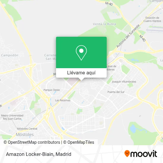 Mapa Amazon Locker-Biain