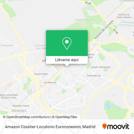 Mapa Amazon Counter-Locutorio Euroconexion