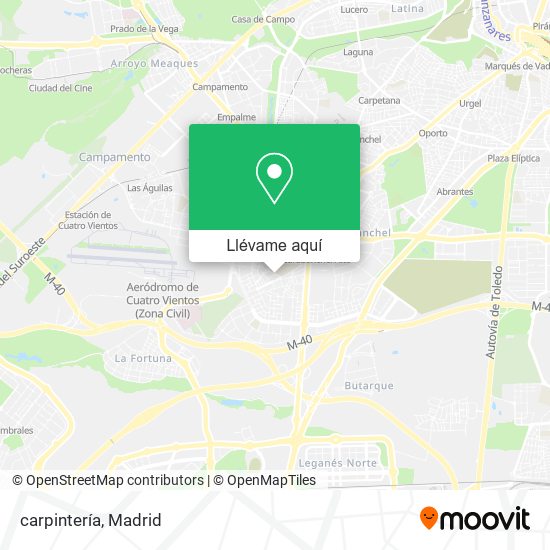 Mapa carpintería