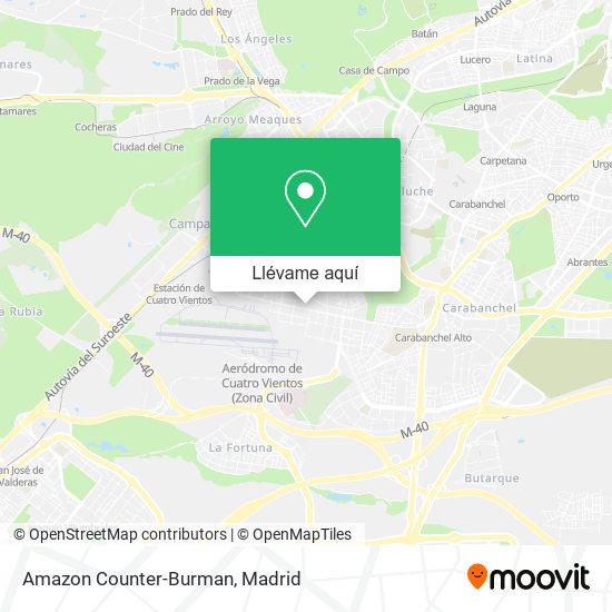 Mapa Amazon Counter-Burman