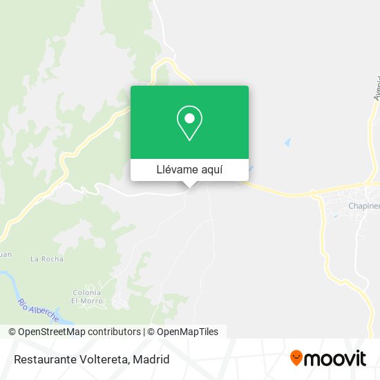 Mapa Restaurante Voltereta