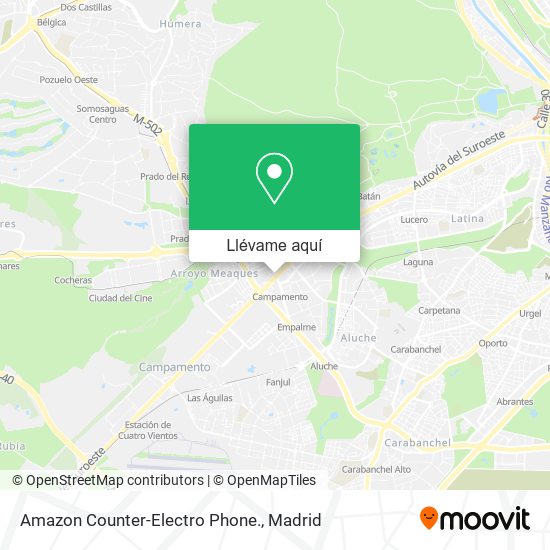 Mapa Amazon Counter-Electro Phone.