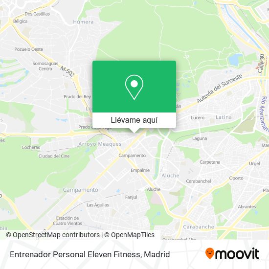 Mapa Entrenador Personal Eleven Fitness