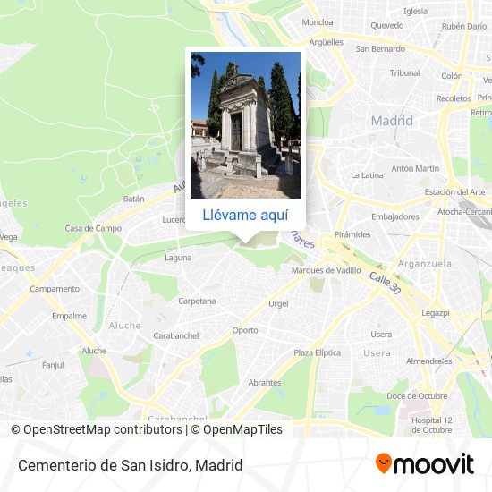 Mapa Cementerio de San Isidro
