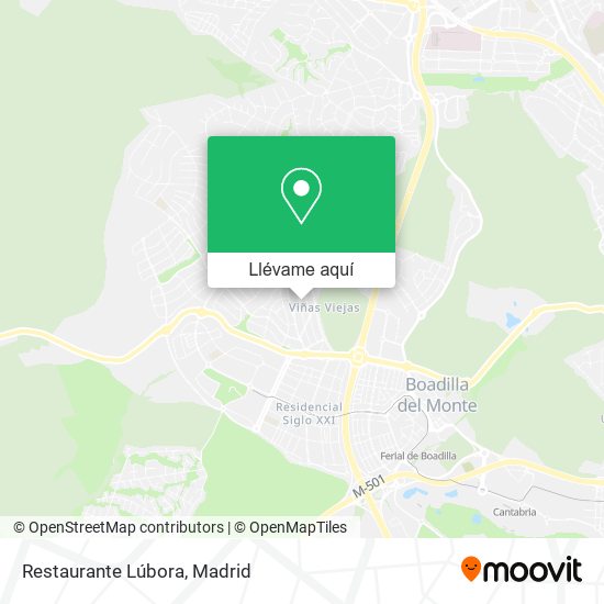 Mapa Restaurante Lúbora