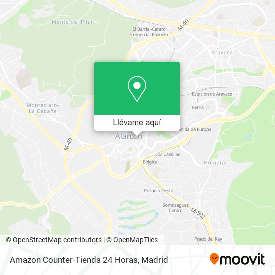 Mapa Amazon Counter-Tienda 24 Horas