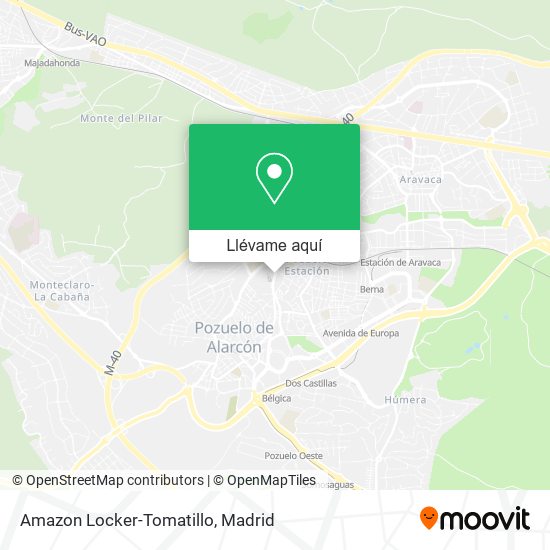 Mapa Amazon Locker-Tomatillo