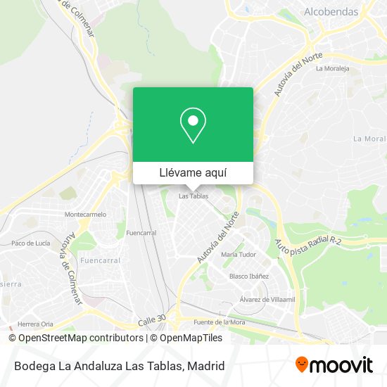 Mapa Bodega La Andaluza Las Tablas