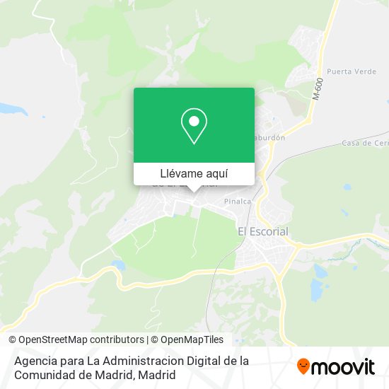 Mapa Agencia para La Administracion Digital de la Comunidad de Madrid