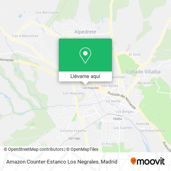 Mapa Amazon Counter-Estanco Los Negrales