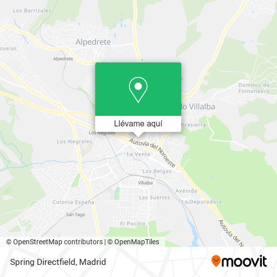 Mapa Spring Directfield