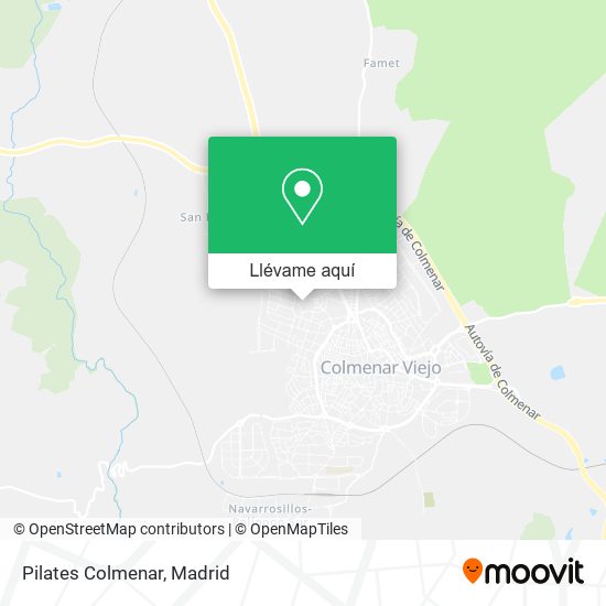 Mapa Pilates Colmenar