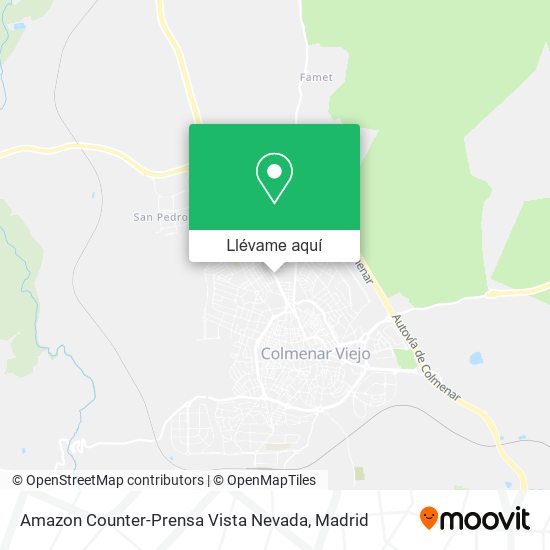 Mapa Amazon Counter-Prensa Vista Nevada