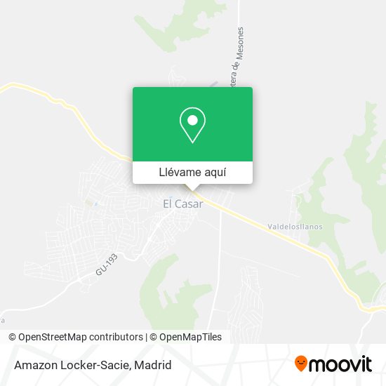 Mapa Amazon Locker-Sacie