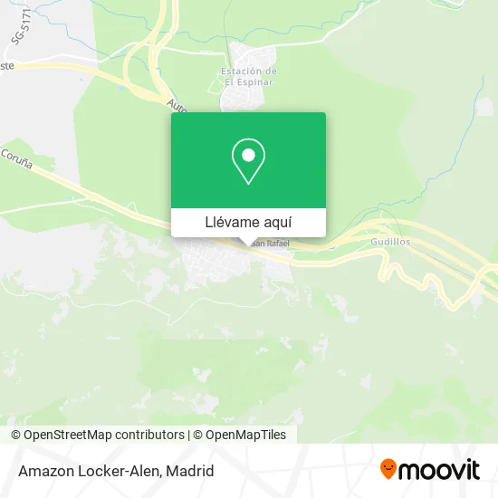 Mapa Amazon Locker-Alen