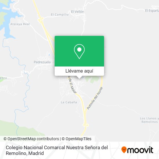 Mapa Colegio Nacional Comarcal Nuestra Señora del Remolino