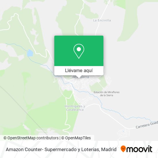 Mapa Amazon Counter- Supermercado y Loterias