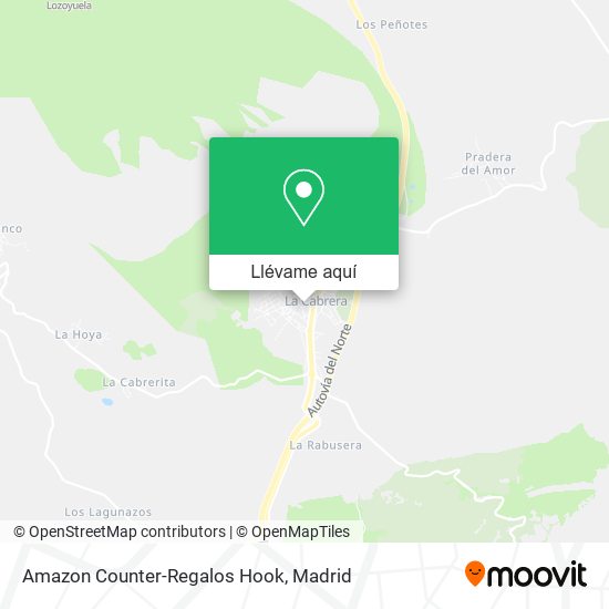 Mapa Amazon Counter-Regalos Hook